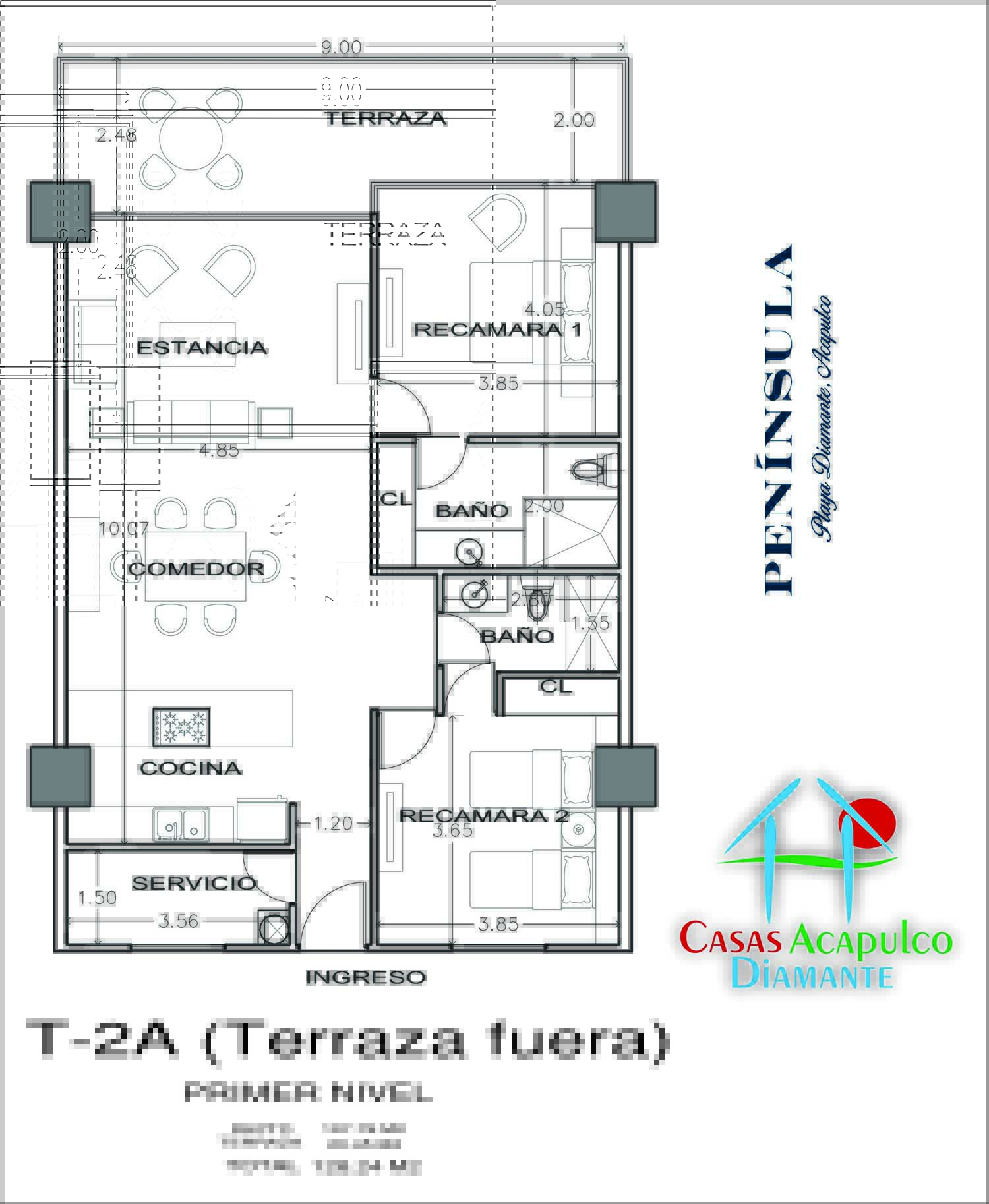 Península Loft 122 - Plano 1