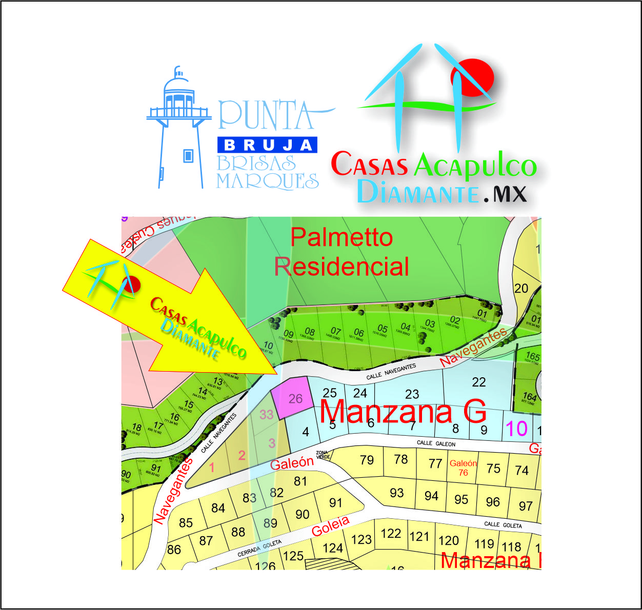 Terreno Brisas del Marqués Manzana G Lote 26  - Plano 1