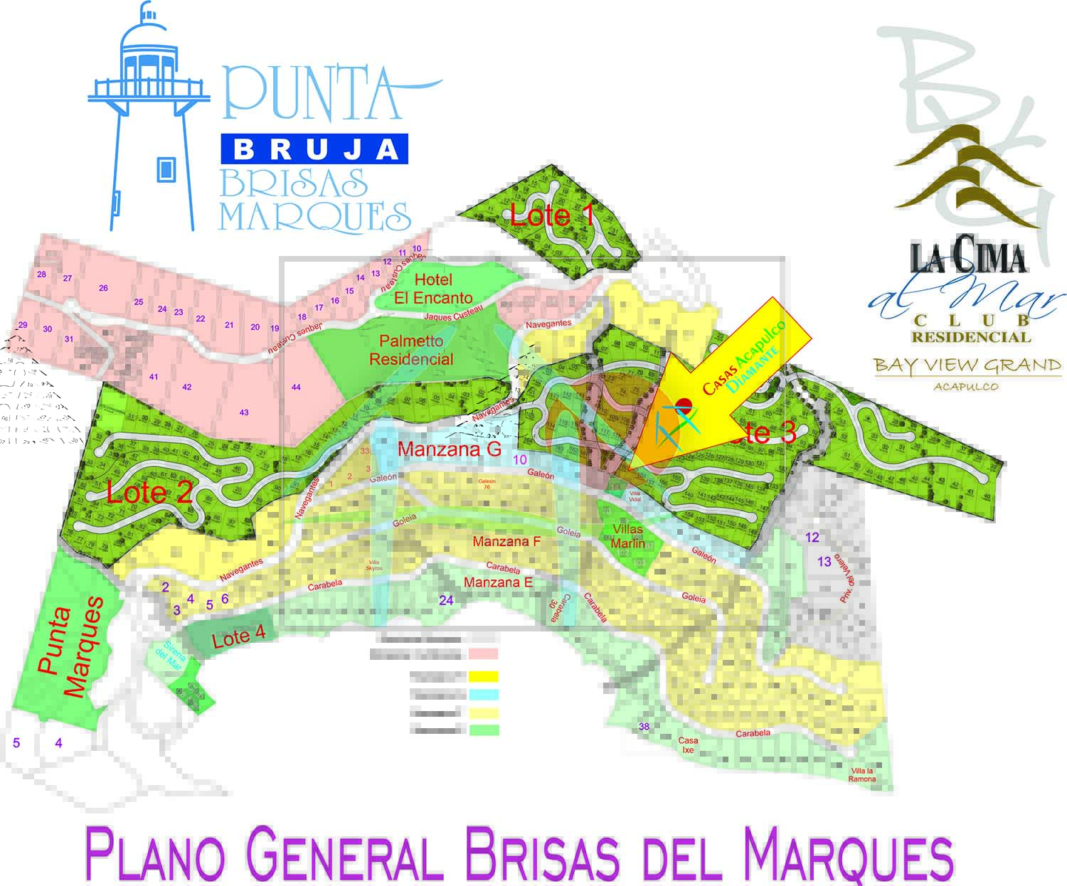Terreno Brisas del Marqués Manzana G Lote 14 - Plano 1