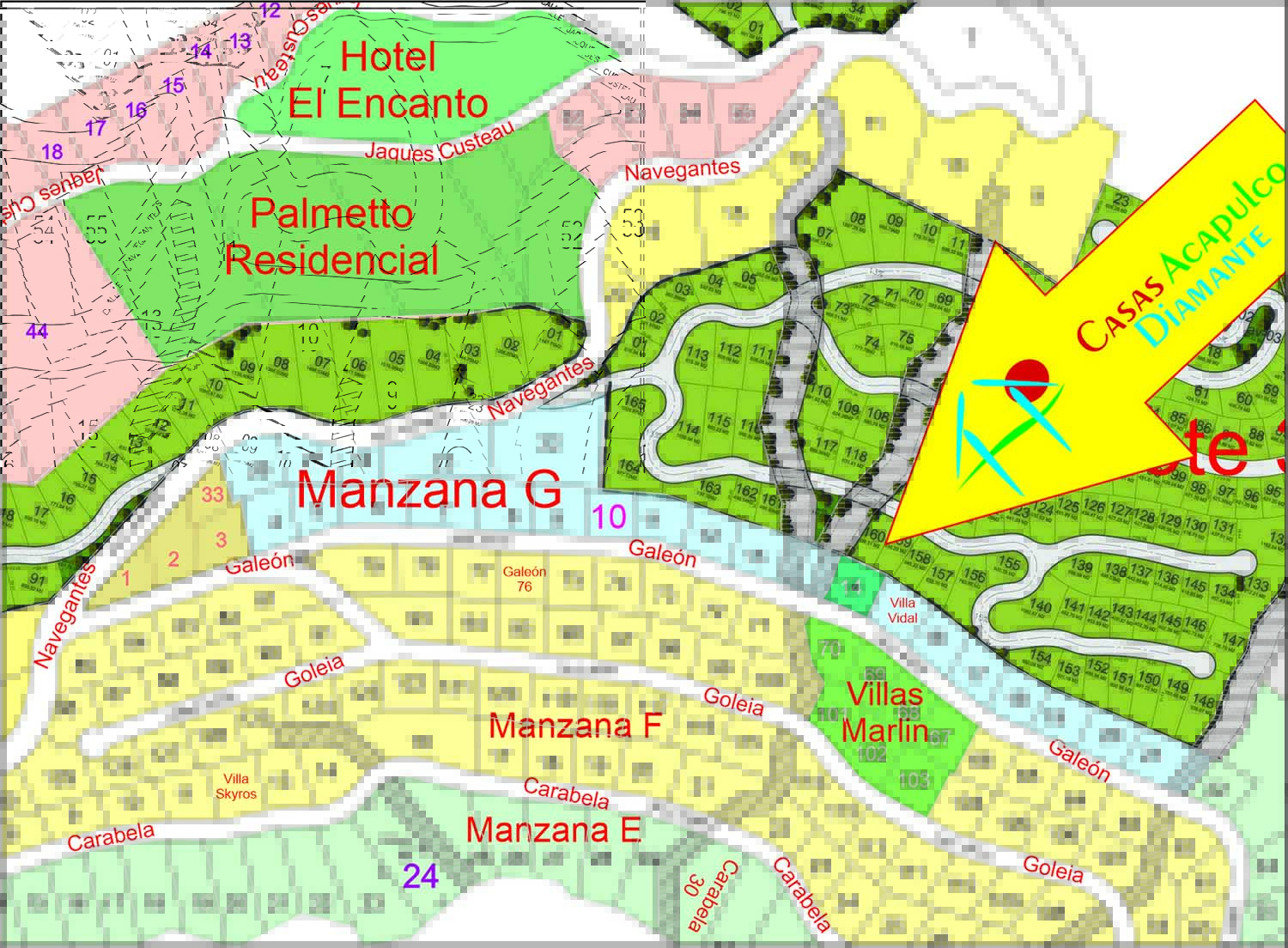 Terreno Brisas del Marqués Manzana G Lote 14 - Plano 2