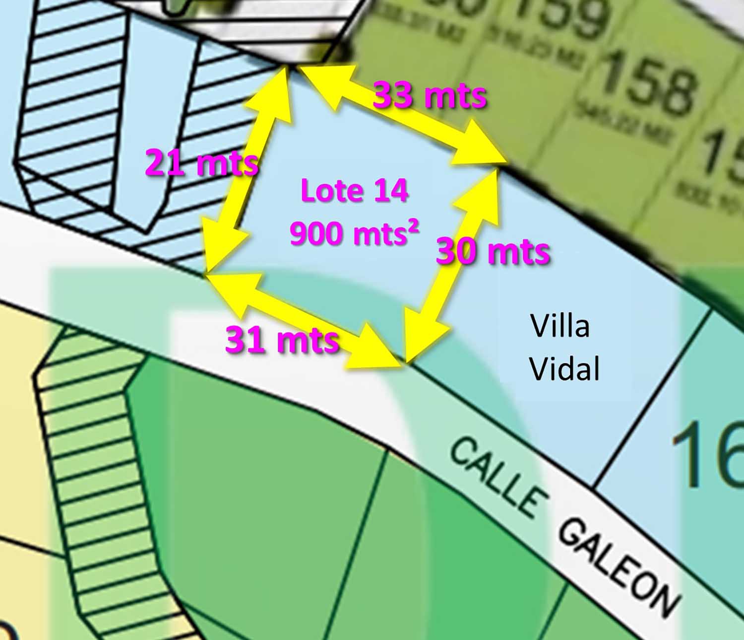 Terreno Brisas del Marqués Manzana G Lote 14 - Plano 3