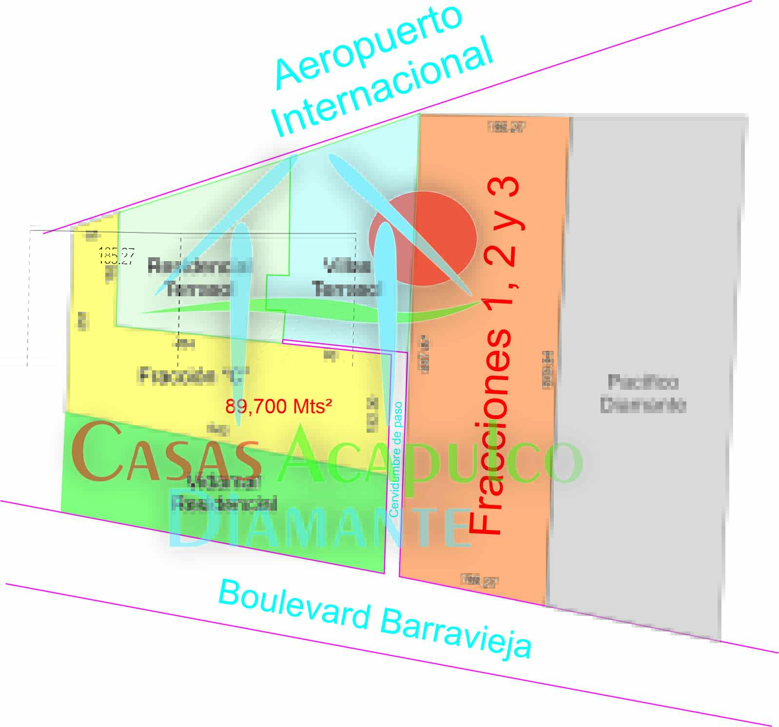 Terreno Barra Vieja Fracciones 1, 2 y 3 - Plano 1 Terreno Barra Vieja Fracciones 1, 2 y 3 - Plano 1
