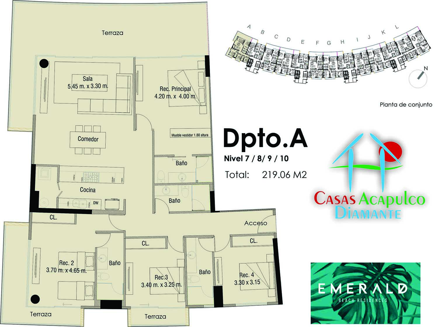 La Isla Emerald A7 - Plano 1