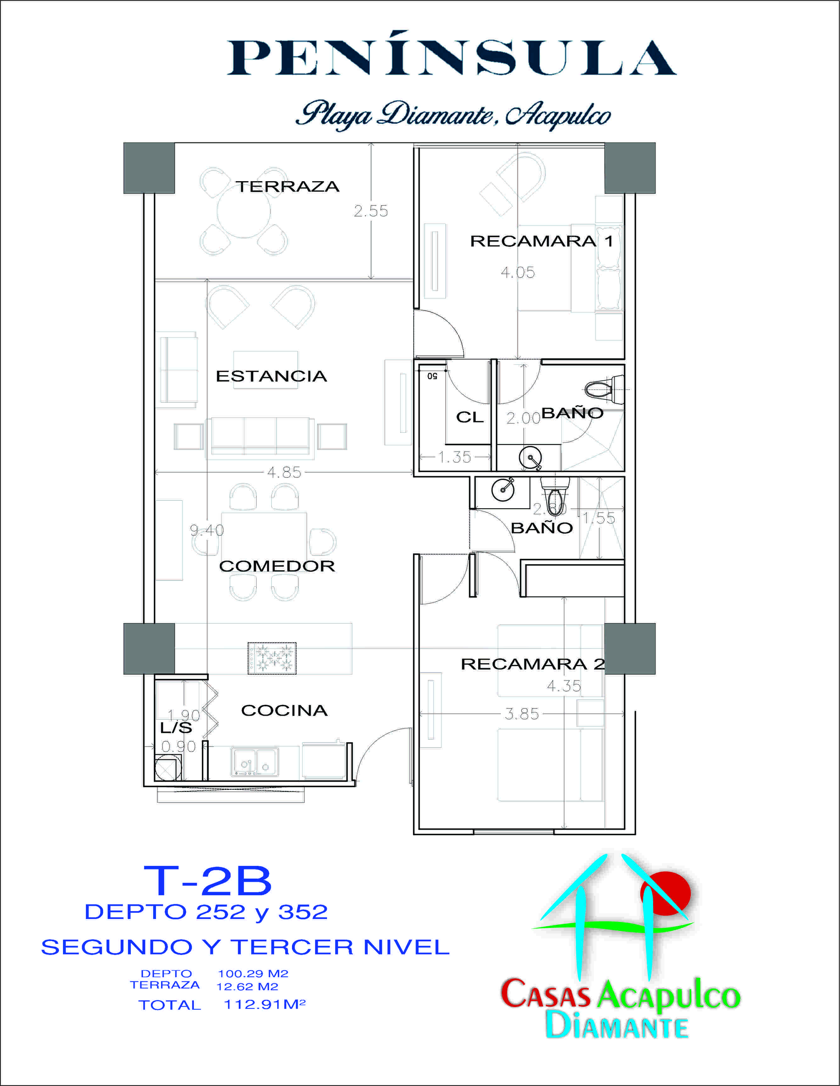 Península Loft 352 - Plano 1