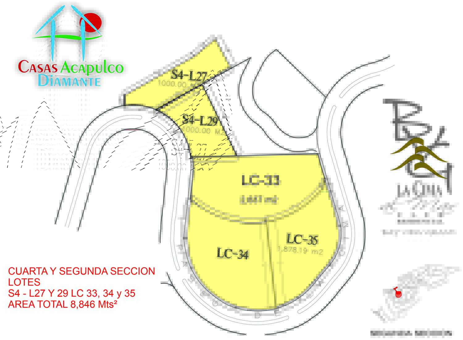 Terreno La Cima S4 27 y 29 LC 33, 34 y 35 - Plano 1