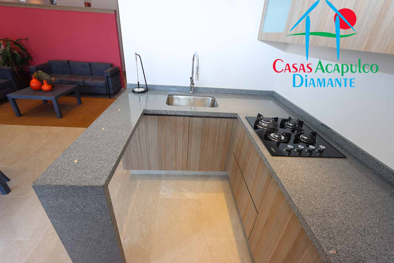 Residencial Caracol departamento muestra - Cocina 4