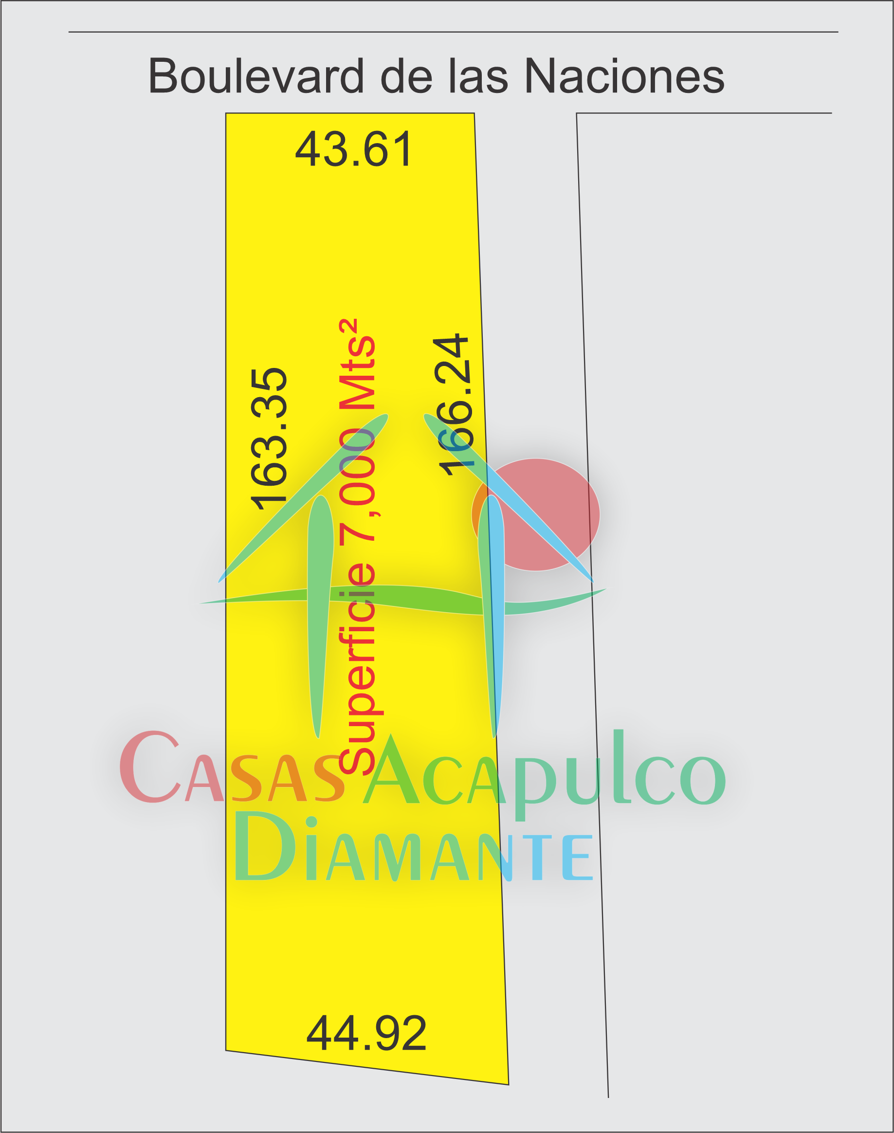 Terreno Covarrubias - Medidas 1 Terreno Covarrubias - Medidas 1