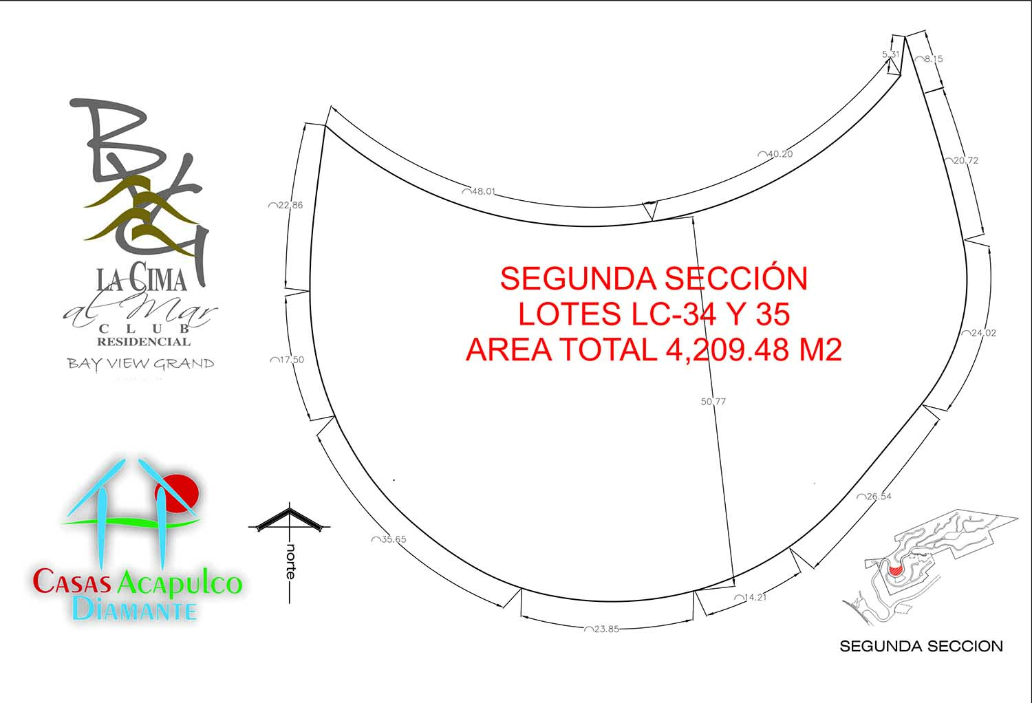 Terreno La Cima LC 34 y 35 - Plano 1 Terreno La Cima LC 34 y 35 - Plano 1