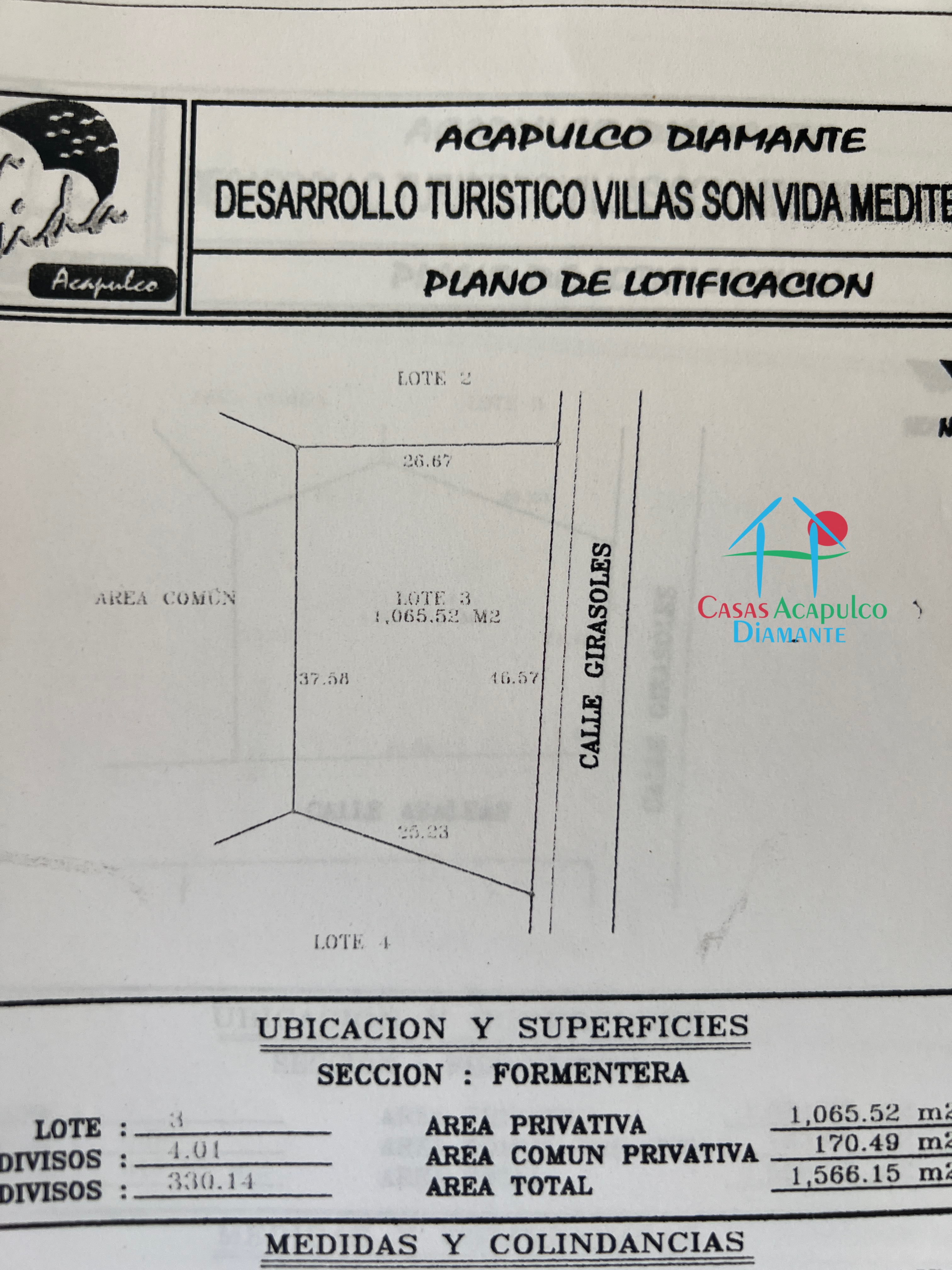 Terreno Son Vida Formentera 3 - Planos 1