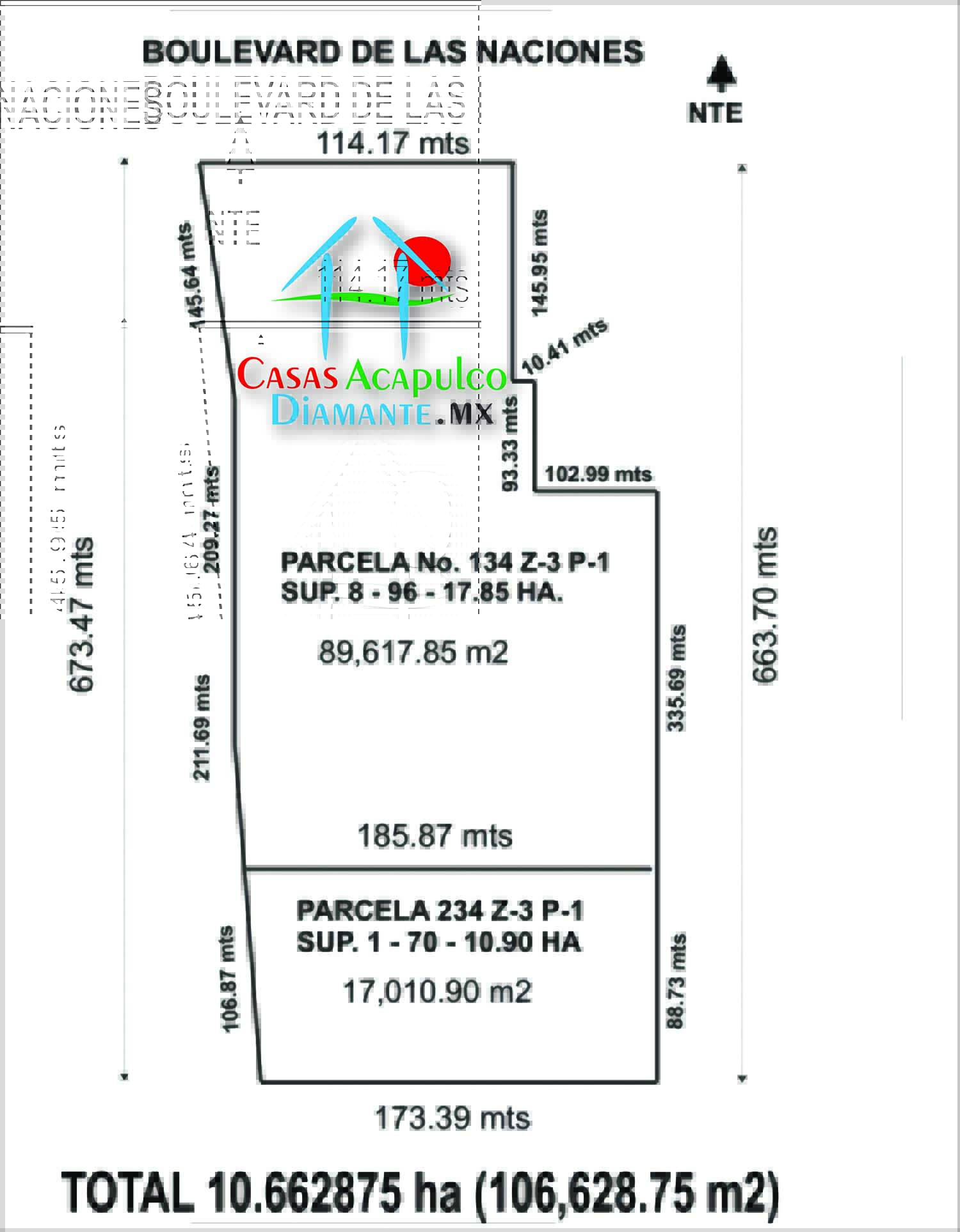Terreno Blvd. Naciones 1479 - Medidas 1 Terreno Blvd. Naciones 1479 - Medidas 1